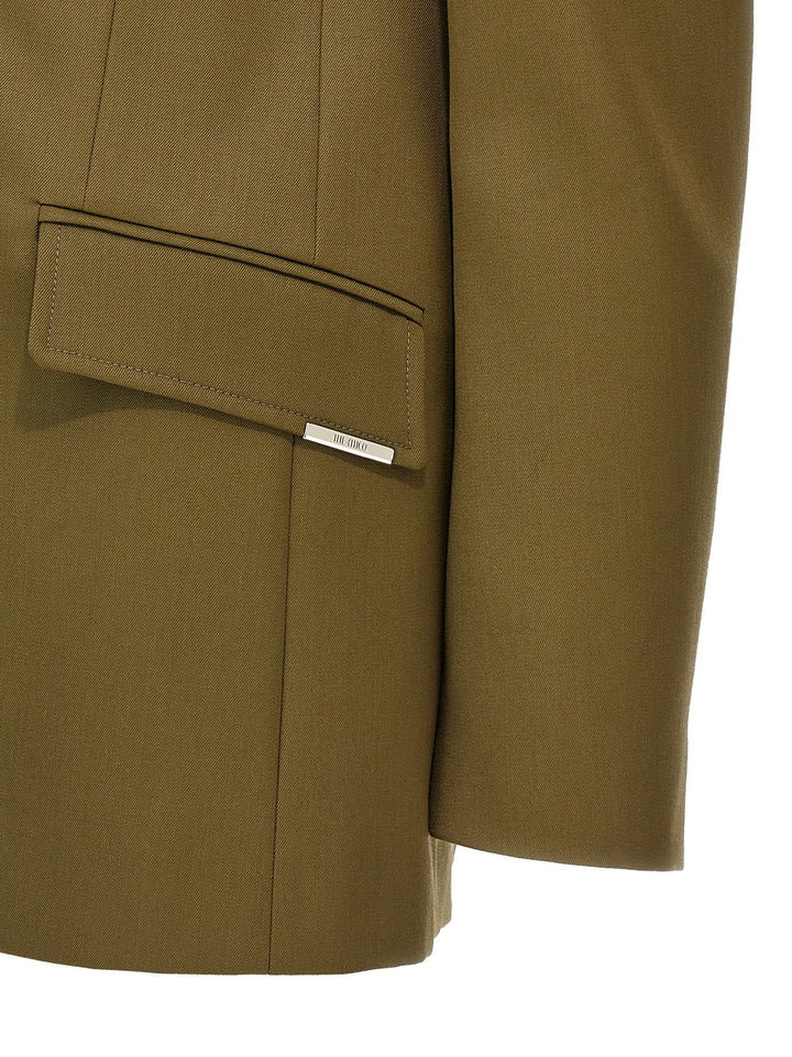 The Attico Maxi Shoulder Strap Blazer BlazerS - Green | e668a6dafc9633a312f341ac9ecdfb8471d9ee7f