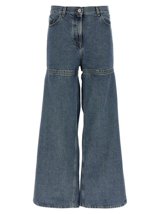 Cut-Out Jeans Light Blue