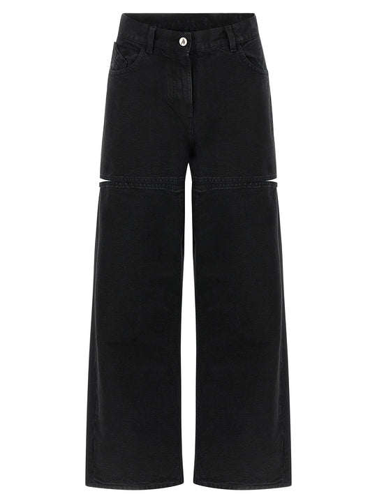 Cut-Out Jeans Black