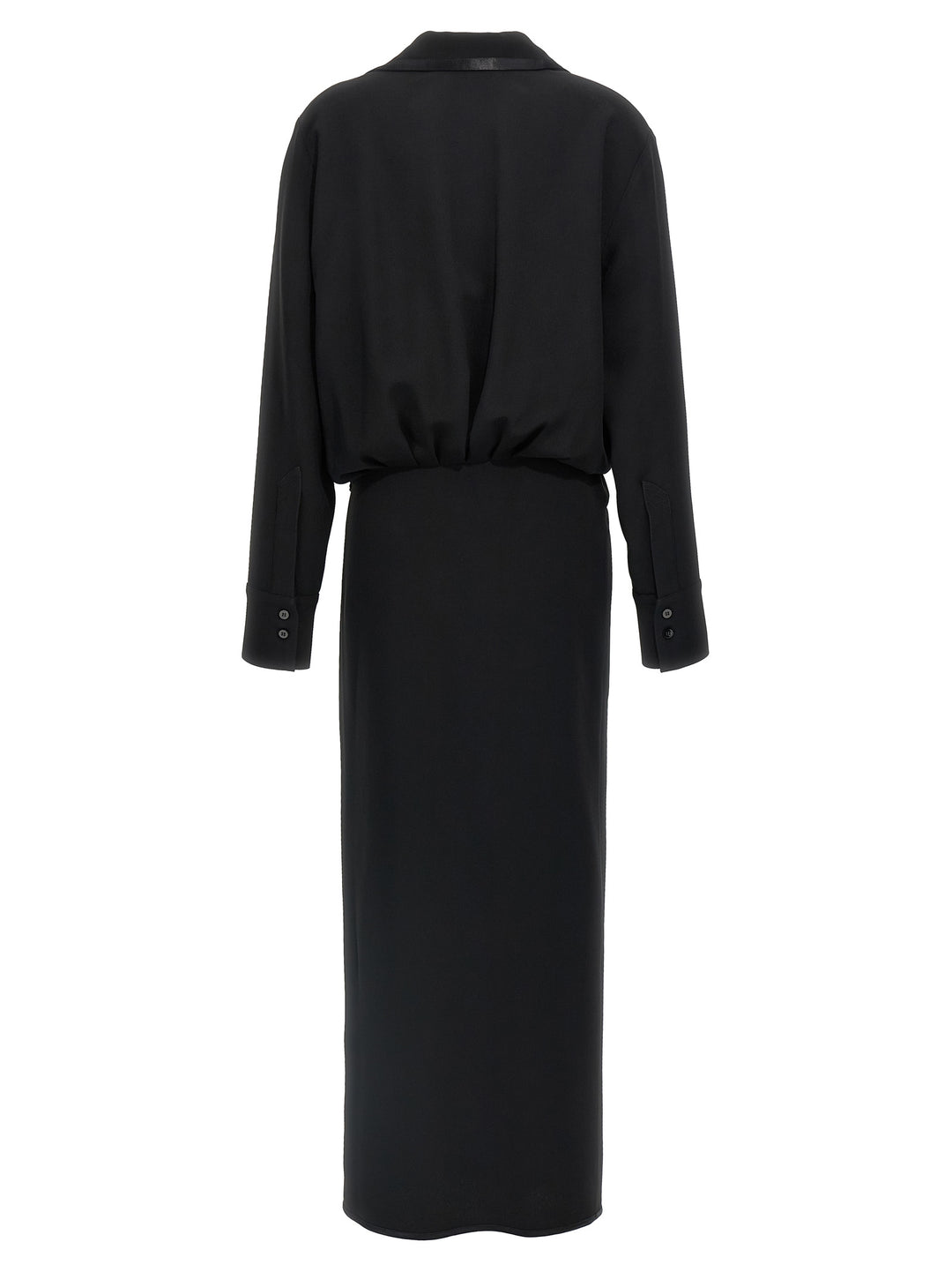 The Attico Wrap Dress Dresses - Black | 066d753e94ecf2d2f108d6b242dccbe2f6fabbac