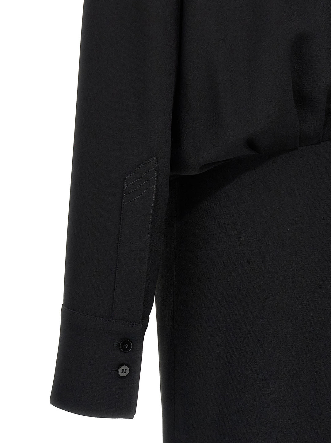 The Attico Wrap Dress Dresses - Black | 29c0d961fa38f294033e08efbdbeccc04dc27219