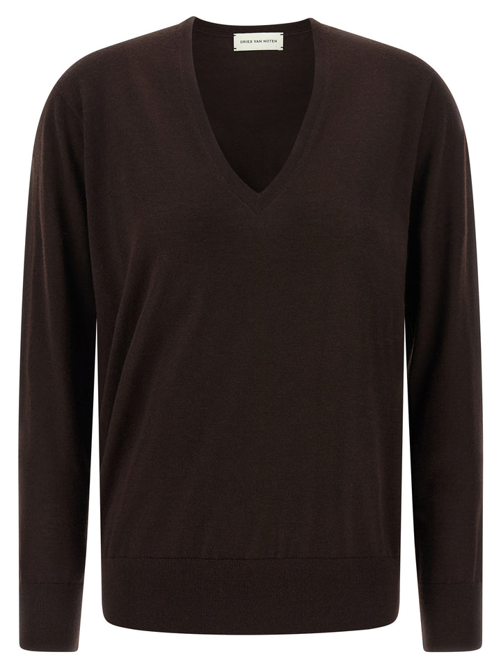 Dries Van Noten  Tuomas Sweaters and Cardigans - Brown | acb2460e710cc1ac672aabaf7d11848d3ebcb3dc