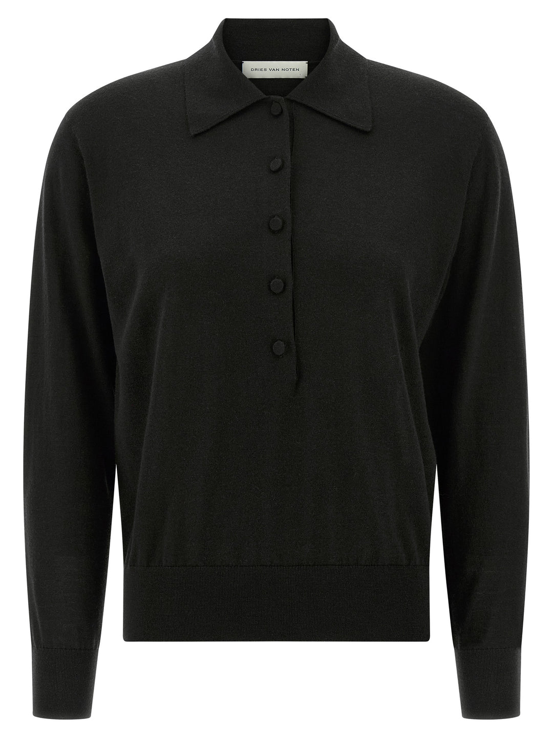 Dries Van Noten  Tuno Polo - Black | 51505f4a1433334f8a4daf286d214d48454952d1