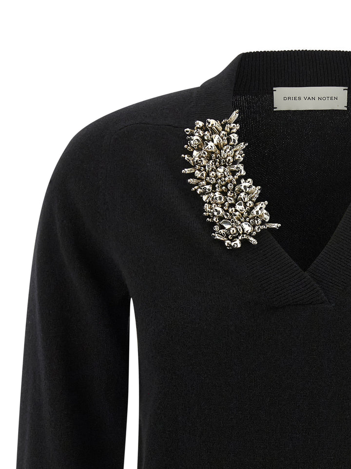 Dries Van Noten  Tinker Sweaters and Cardigans - Black | 49c5b12610cf238be81252858e004813ca8724fe