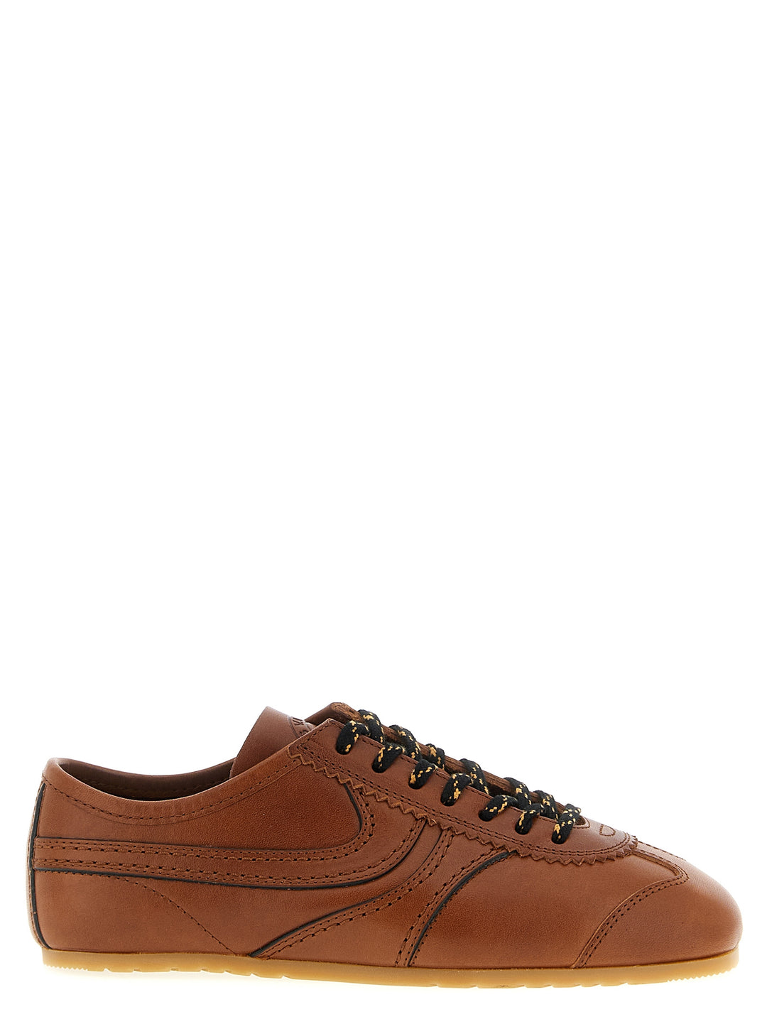 Dries Van Noten  Leather Sneakers - Brown | a8139e3260ec00ad5e9719e1ae5a936cd588656c