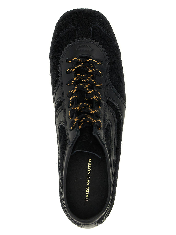 Dries Van Noten  Suede Sneakers - Black | 48fef89eb71ff76980cd087def01dc94e583dd5a