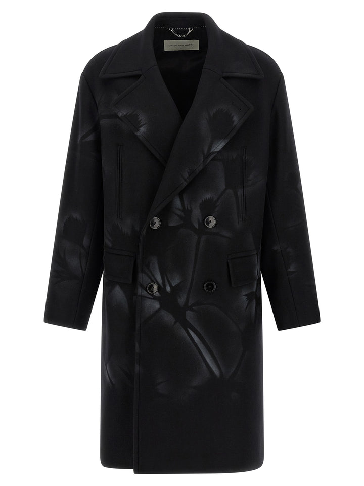Dries Van Noten  Double-Breasted Coat Coats and Trench Coats - Black | 6dd500d035992200676e593e61d346f64487546c