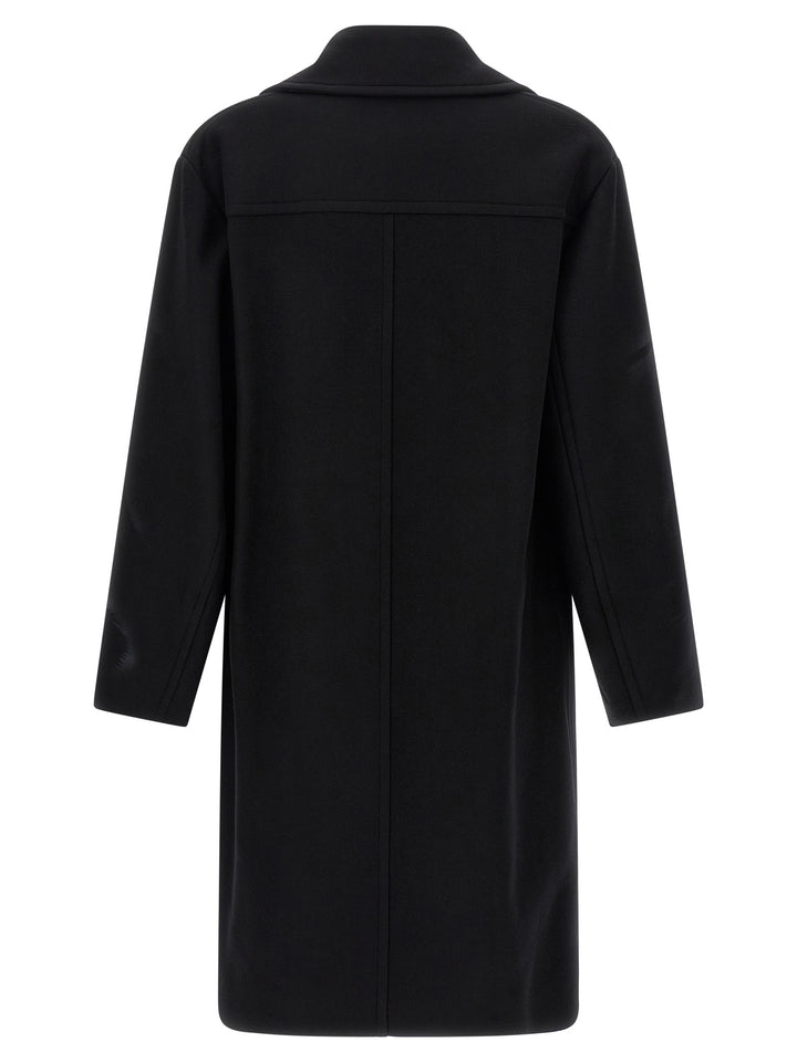 Dries Van Noten  Double-Breasted Coat Coats and Trench Coats - Black | eaf57156031ff7246023c6e5f2a8f08adc9cde14