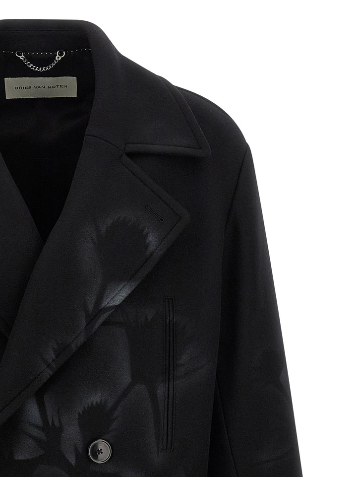 Dries Van Noten  Double-Breasted Coat Coats and Trench Coats - Black | c40b3b287d087937816da52561d41df7dc72856b