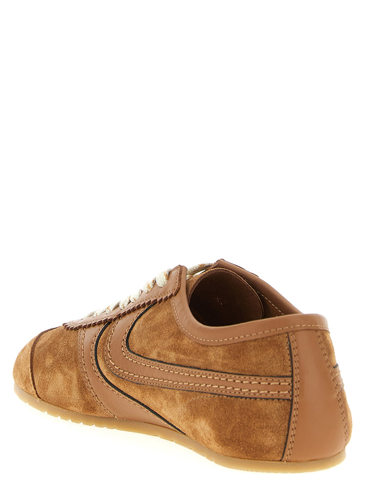 Dries Van Noten  Suede Sneakers - Brown | f37b0a1ea3f4a6672ec181bb446c5668688fe3d3