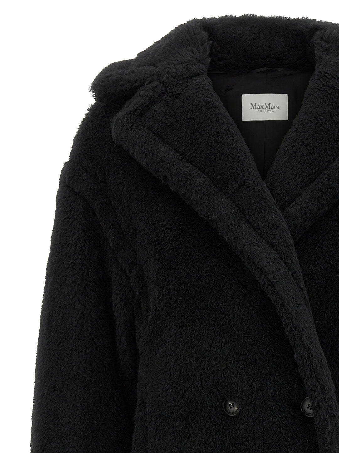Max Mara Tedgirl - Teddy Bear Icon Coats and Trench Coats - Black | f869f7c3ecba2d6381738b2afb144e00e650a1f5