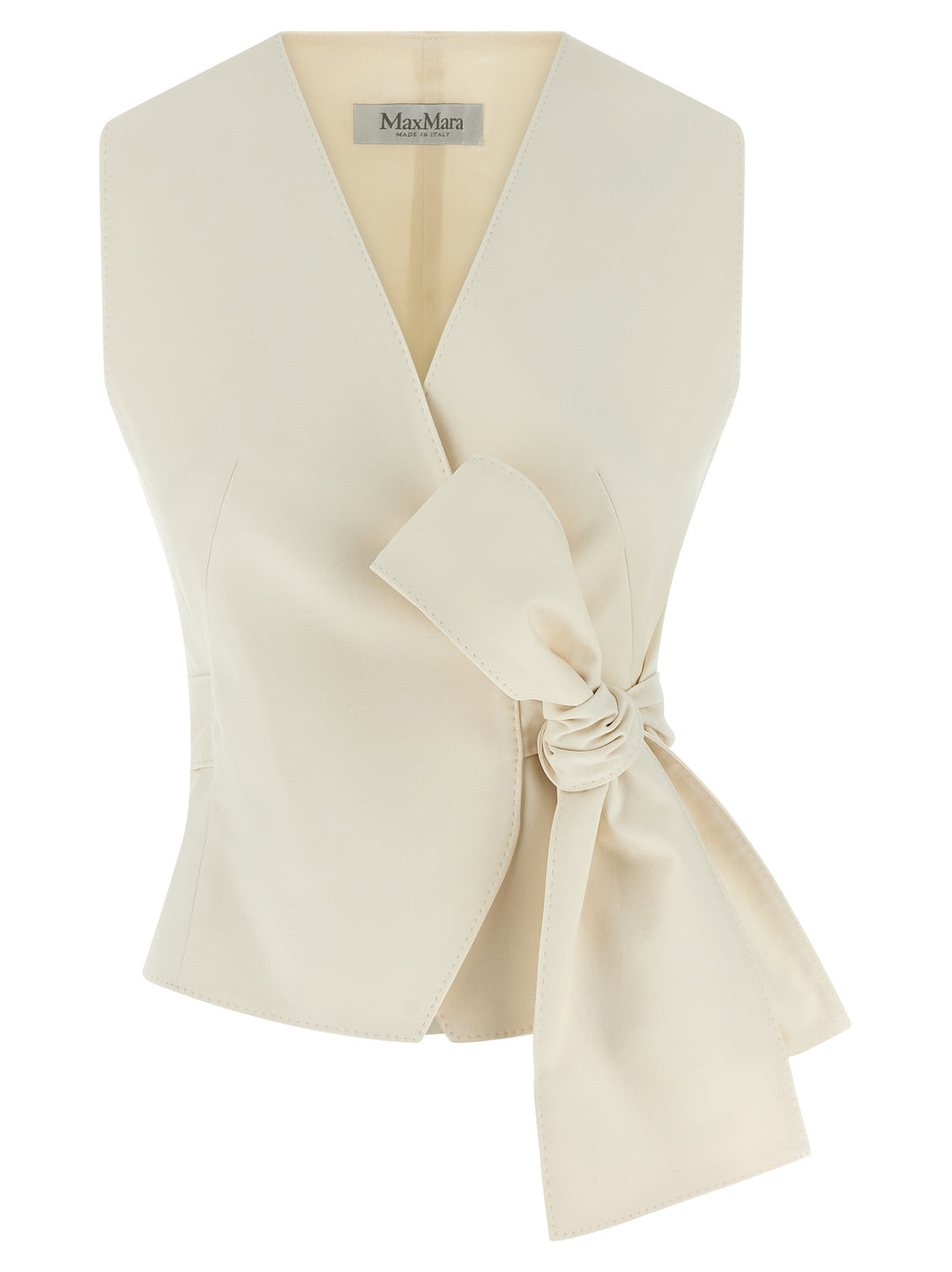 Max Mara Zampa Gilet - White | bc49d9ad67cf79bf6e75f8395129ccc2cbfa7ccf