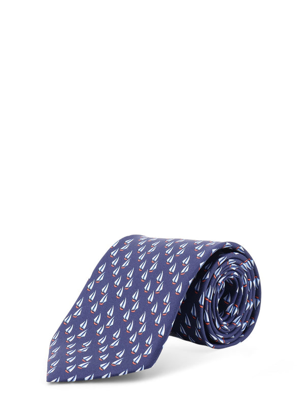 Catamarano Silk Tie With Nautica Print