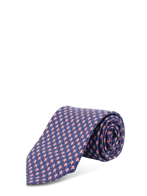 Cyrus Silk Tie With Shark Print