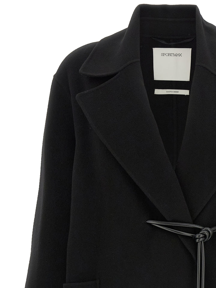 Sportmax Abate Coats and Trench Coats - Black | 0f3cddd06e7d3b830705de6ec736f461d179fae9