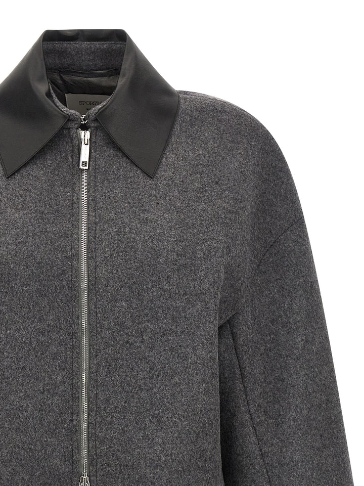 Sportmax Vacuo Puffer Jackets - Gray | a5539d42e18ced1937e3be218f2718fd8195e91c