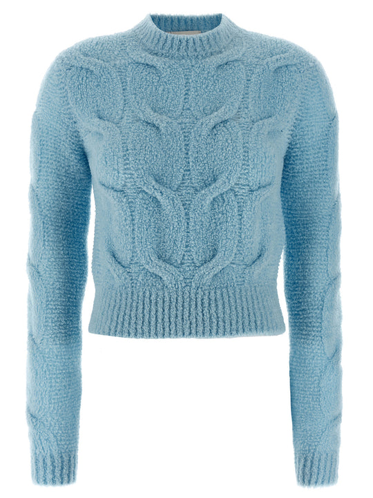 Nuvole Sweaters And Cardigans Light Blue