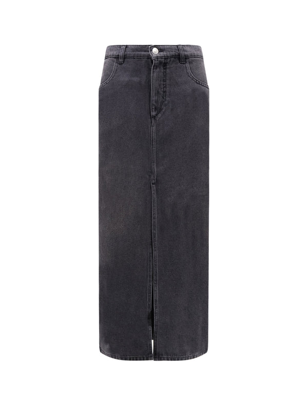 Faharia Black Denim Skirt