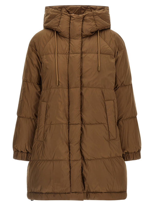 Anfora Puffer Jackets Brown
