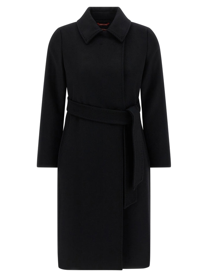 Max Mara Studio Bcollag Coats and Trench Coats - Black | bf70165d978342eae89df25358076e8b24b7a95d