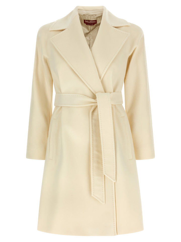Max Mara Studio Dravenna Coats and Trench Coats - White | 8601e55532113520101e8ca43c9b68c96d600913
