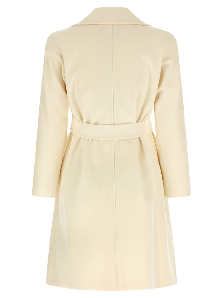 Max Mara Studio Dravenna Coats and Trench Coats - White | 638f7351981a18f57f356cdfd74dd4eb4576cad9