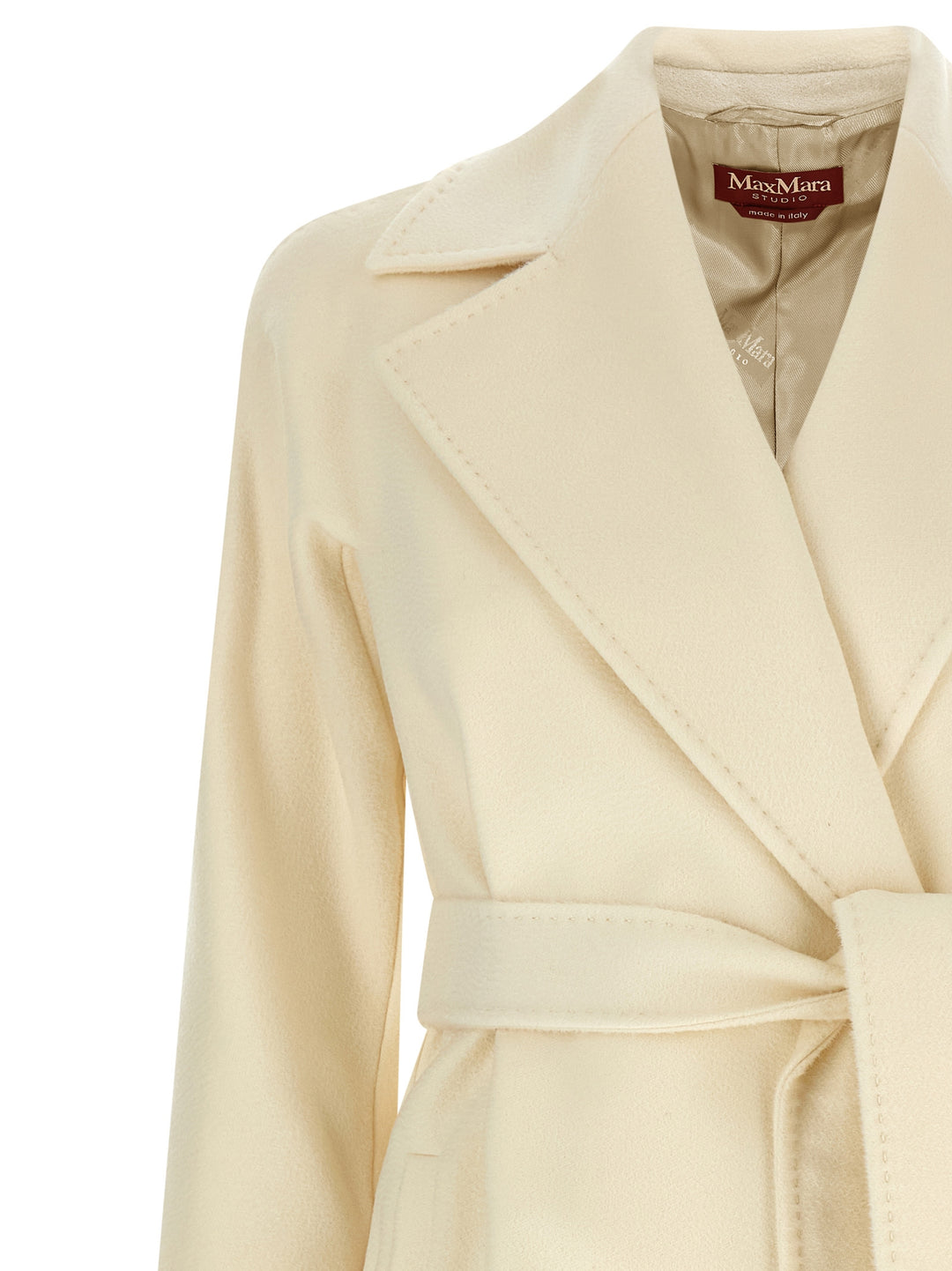 Max Mara Studio Dravenna Coats and Trench Coats - White | a6ff37e6d865d8b63c030be00b444d80df35f8bc