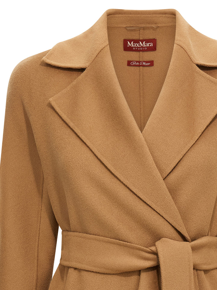 Max Mara Studio Cles Coats and Trench Coats - Brown | 145481129ec26cef2668f5a905f45b48bfffac47