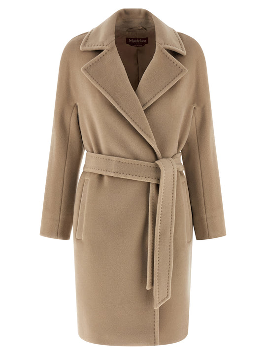 Scire Coats And Trench Coats Beige