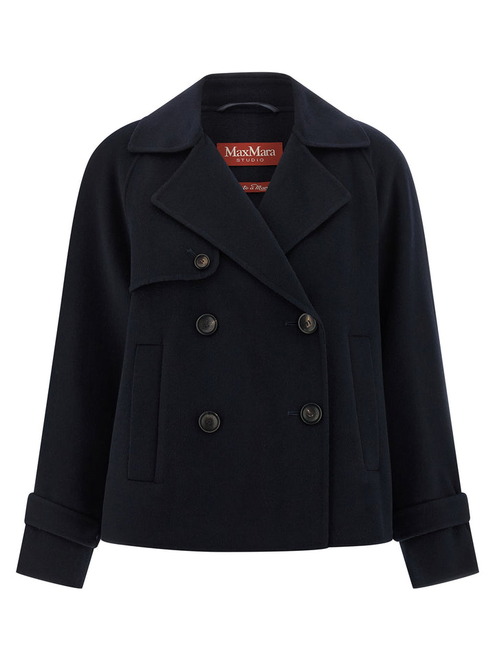 Max Mara Studio Nupar Coats and Trench Coats - Blue | de8f4a4c7c00b2c251faa63e6c8e6601ad309c23