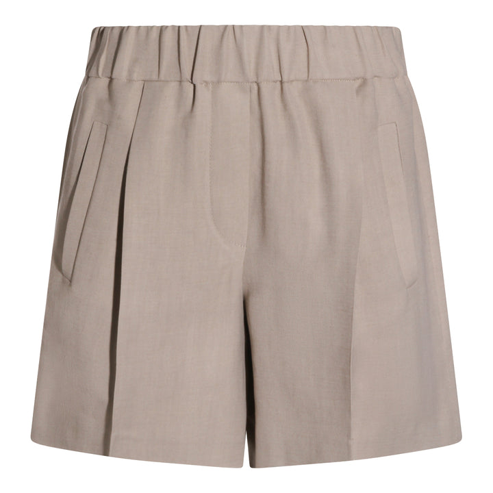 Brunello Cucinelli Shorts - SAND SHELL | 524141a6d2953391377efa0509de970f23cfc23a