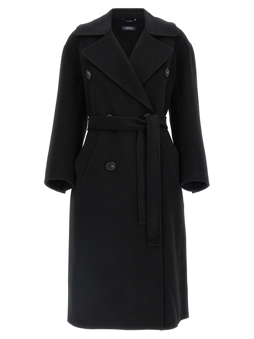 S Max Mara Dalila Coats and Trench Coats - Black | 56f3b8966775228735949fb3c8618a2623057363