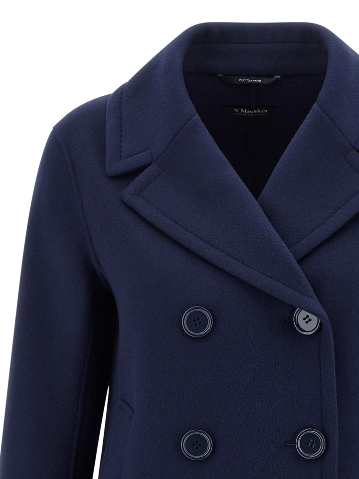 S Max Mara Elise Coats and Trench Coats - Blue | 3511786000e5abd4476b61e2f45e7785728420a1