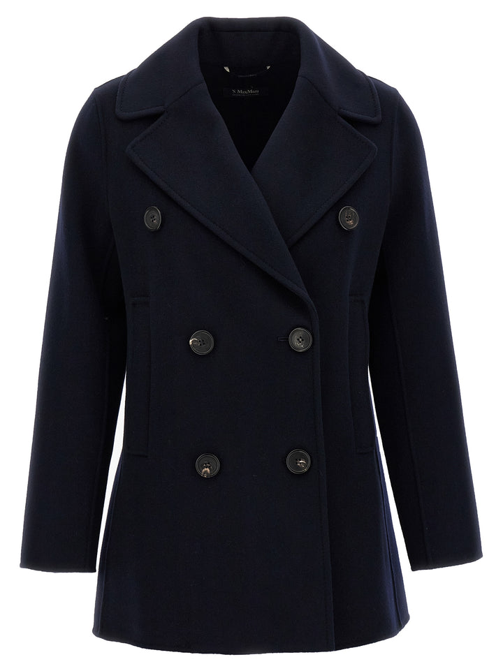 S Max Mara Caban Coats and Trench Coats - Blue | 87589cf1f01eb6e60fefbec3be4a4880c830db59