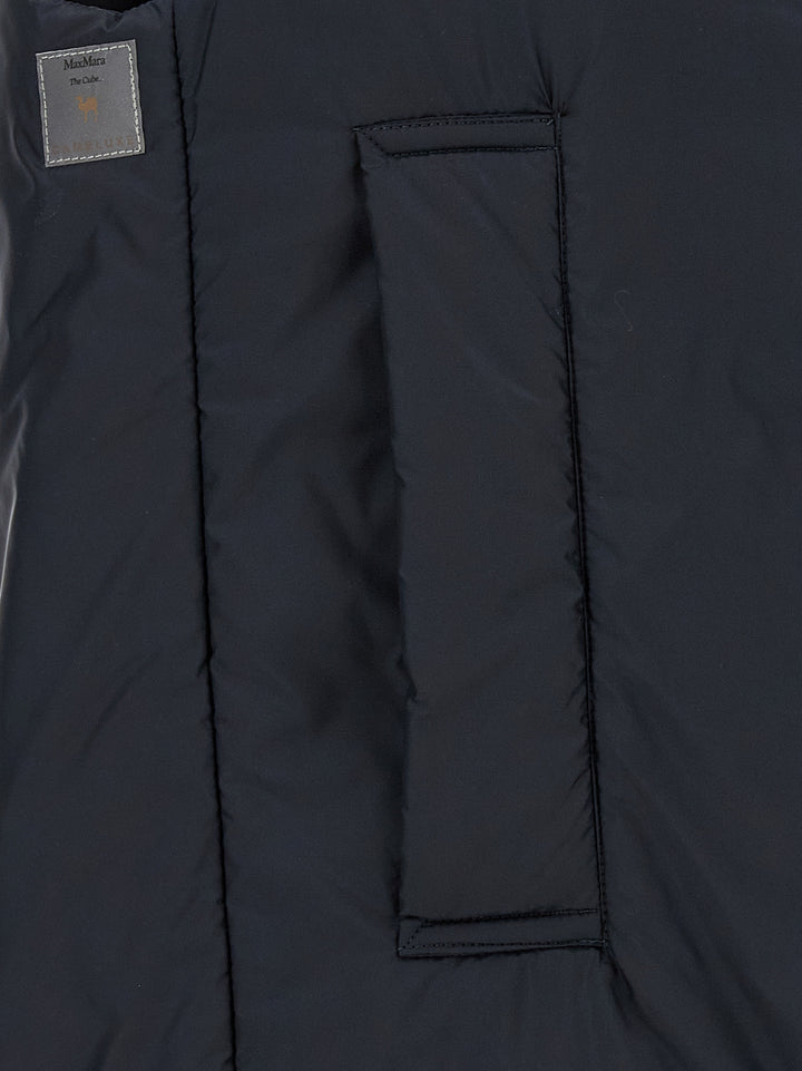 Max Mara The Cube Greenve Gilet - Blue | b91f70b2a38021eb63966f935a5e0e1dd3fec0ec