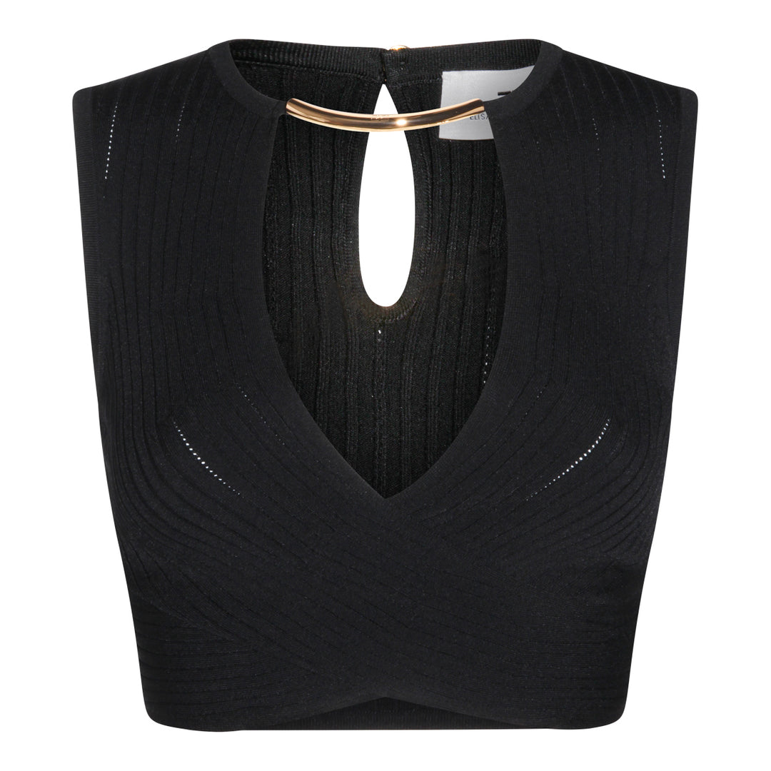 Elisabetta Franchi Top - Blacks and greys | b89ed939ccd8dcd32dfa020c35fb9a543ec76a5f