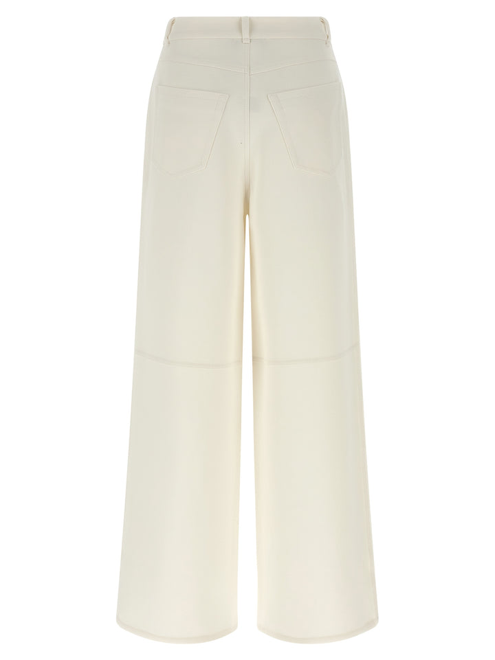 S Max Mara Merlot Pants - White | 5c610fad29ac0384c796a3ccbbec6c4f95d4838a