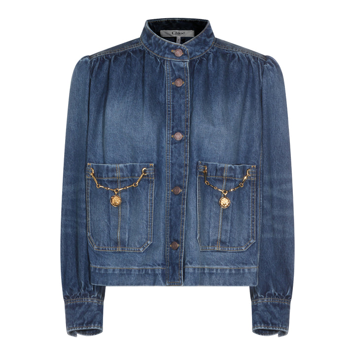 Chloè Jackets - FADED INDIGO | 4861b1ec42af7bd2d4bccbb0ce9abaf71bccf83a