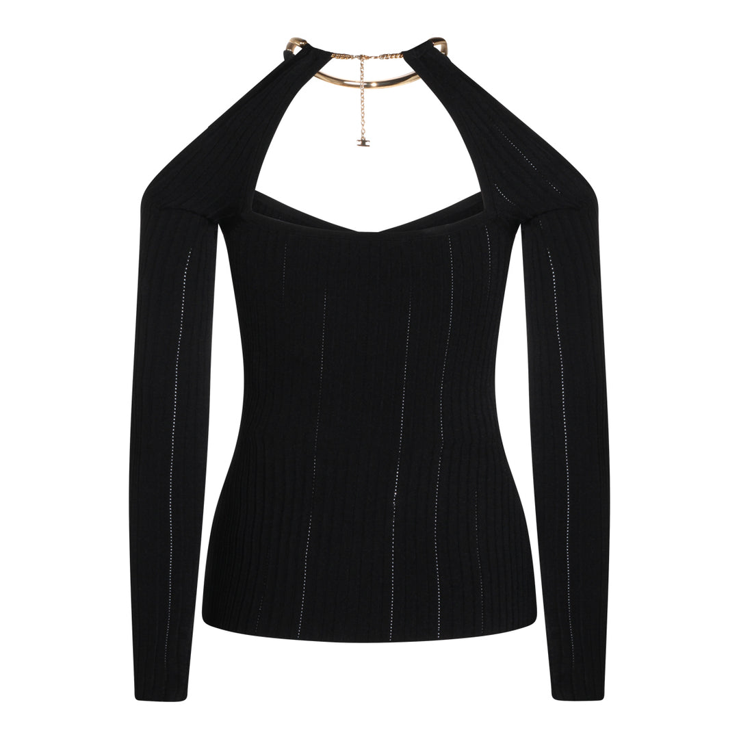 Elisabetta Franchi Sweaters - Blacks and greys | df82e385d290fc128f675b56d3e91b5d3191c134