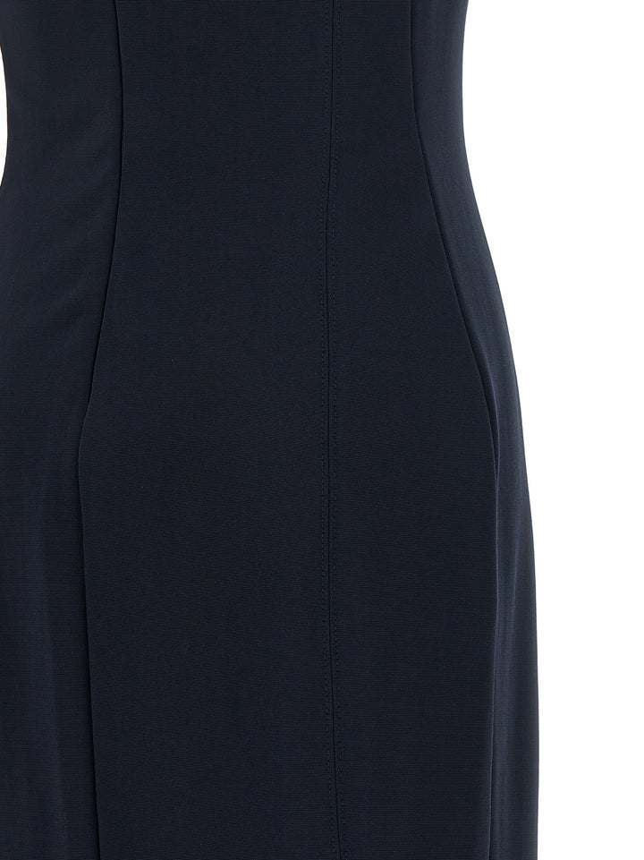 Lauren Ralph Lauren Long Dress With Crossed Neckline Dresses - Black | 40156e138a1cd4a54b29e97ddebe39b3b757d3c5
