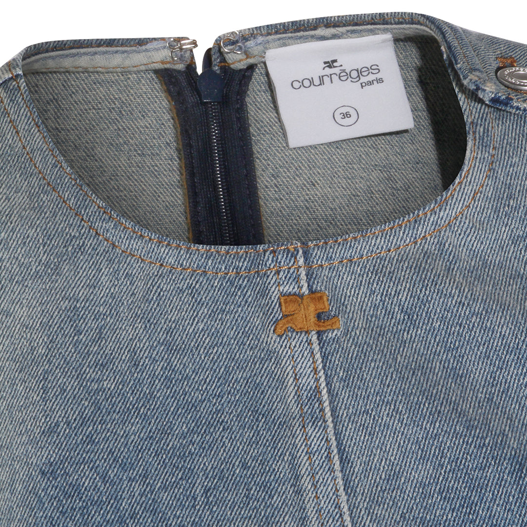Courreges Dresses - DENIM BLUE | 71314462313a94aac52f0b9f7686322a3d30ec6a