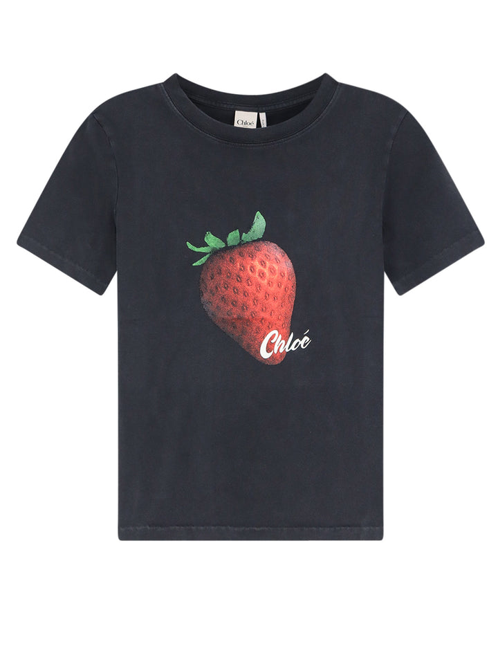 Chloè T-shirts and Polos - Ash Black | f3df456d1706280e61209f09fa7452f731b6d26d