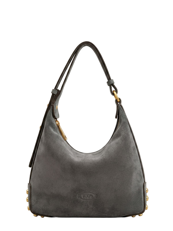Mini Bag Metal Dots Suede Shoulder Bag