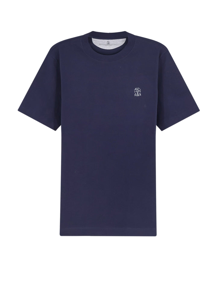 Brunello Cucinelli T-shirts and Polos - COBALTOGRIGIOMEDIO | 574a78a0194f029e872a64238503fc891c837055