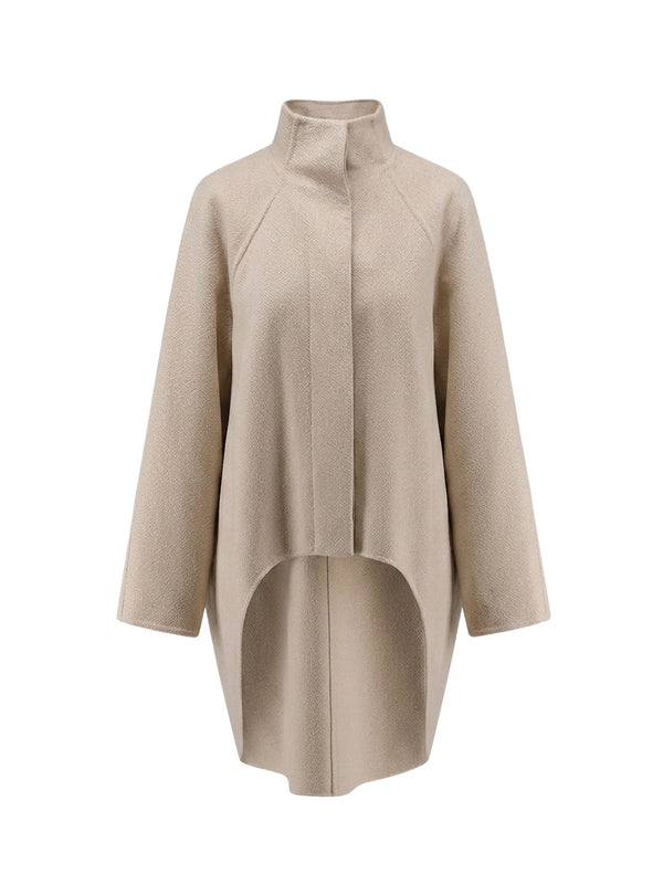 Asymmetrical Cashmere Coat