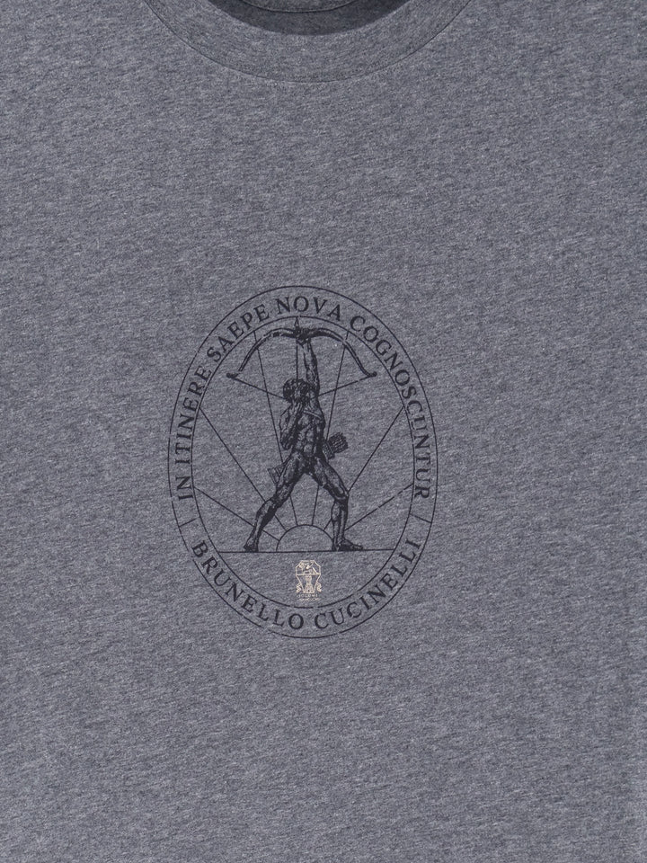 Brunello Cucinelli T-shirts and Polos - Piombo | 699beed5c6dada9986fb4f1ed13b44fe46f0e57b