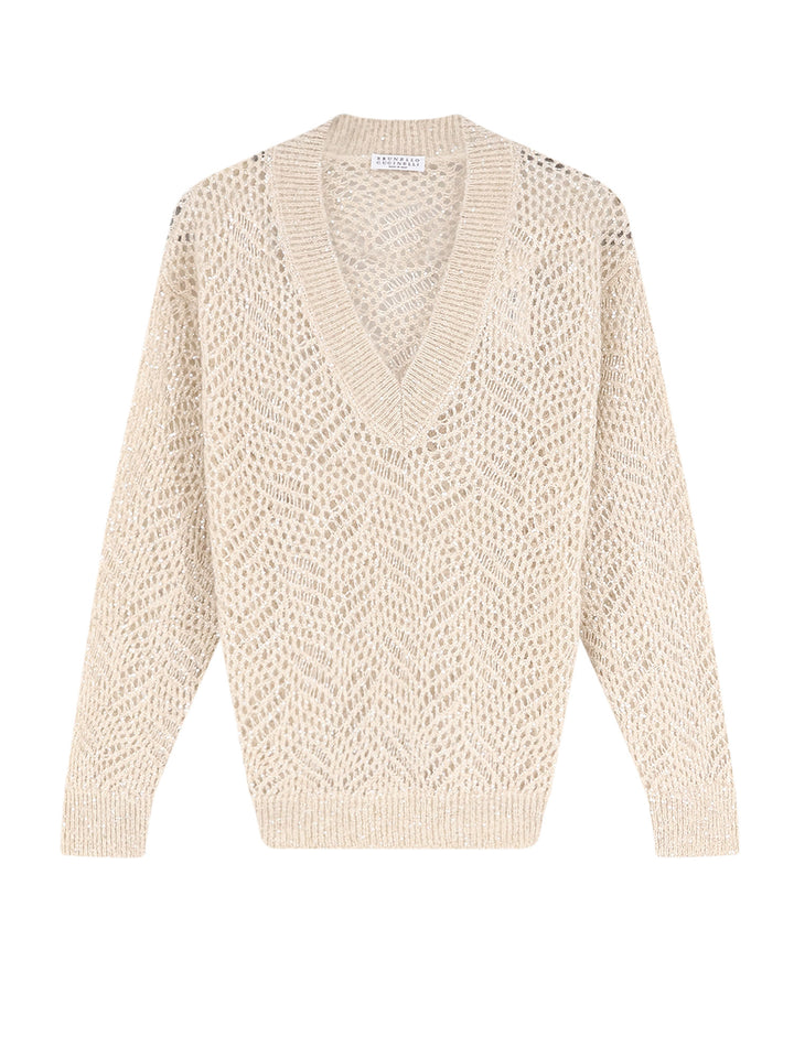 Brunello Cucinelli Sweaters - IVORY | 834c03cd7cd876408e14062dd08b3fb8f4266921