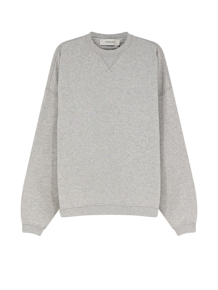 Golden Goose Sweaters - ALLUMINIUM MELANGE GRAY | 93283dcb146b65095ac0f6cd54d3ab0b9748bd5e