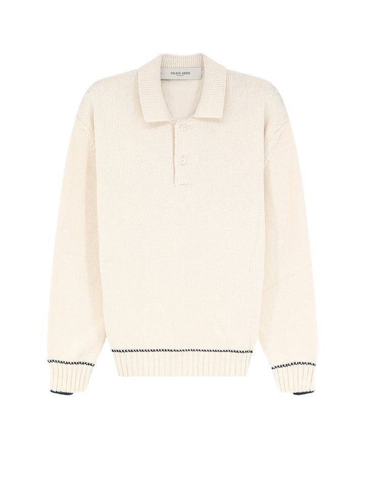 Golden Goose Sweaters - HERITAGE WHITE | 8da4475991543e62c9e9bfc02d3b79e141343b04
