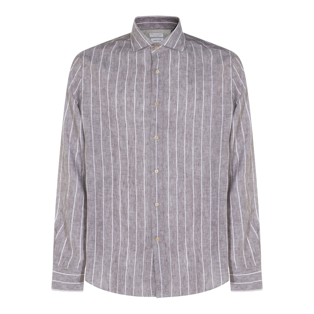 Brunello Cucinelli Shirts - Brown | 357449128b5a68a245ef1bfb4c66dba89e4571f9
